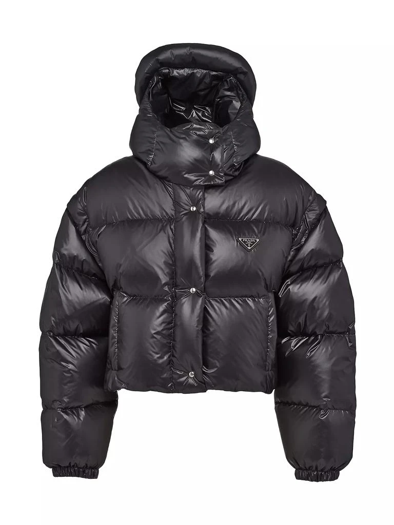 Prada Re-Nylon Convertible Cropped Down Jacket 1