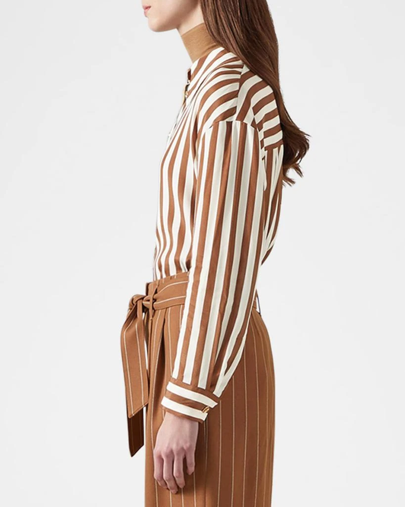 LK Bennett Blythe Striped Button-Down Blouse 3