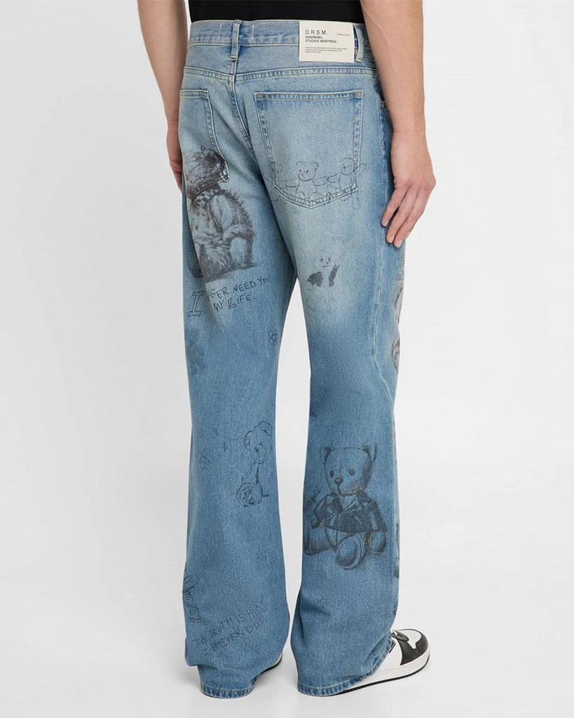 DOMREBEL Men's Hops Bootcut Jeans 3