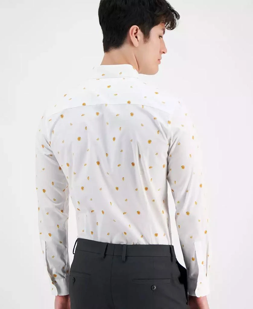 Bar III Men's Slim-Fit Melon-Print Dress Shirt, Created for Macy's 2