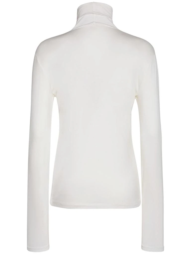 MAX MARA Dede Stretch Viscose Turtleneck Top 4