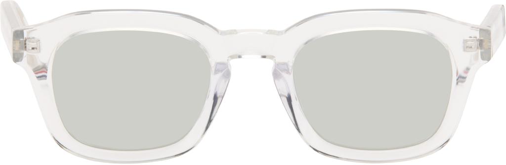 Thom Browne Transparent Acetate Rectangular Sunglasses