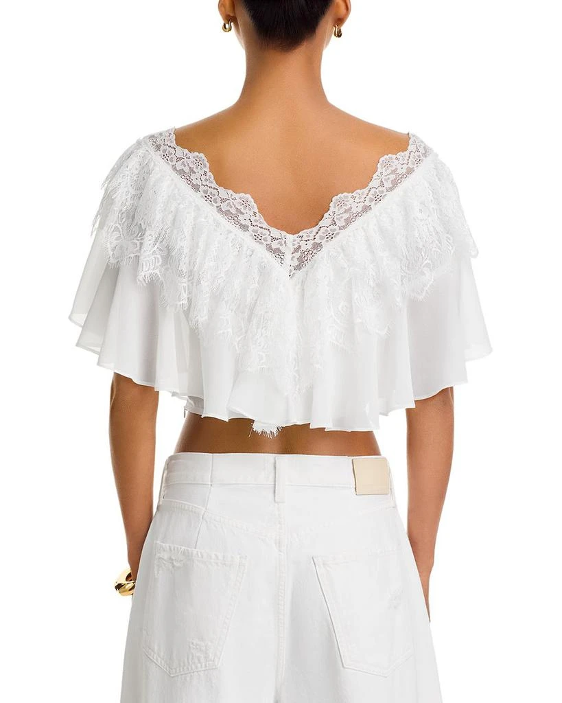 AQUA Lace Ruffle Top - Exclusive 3