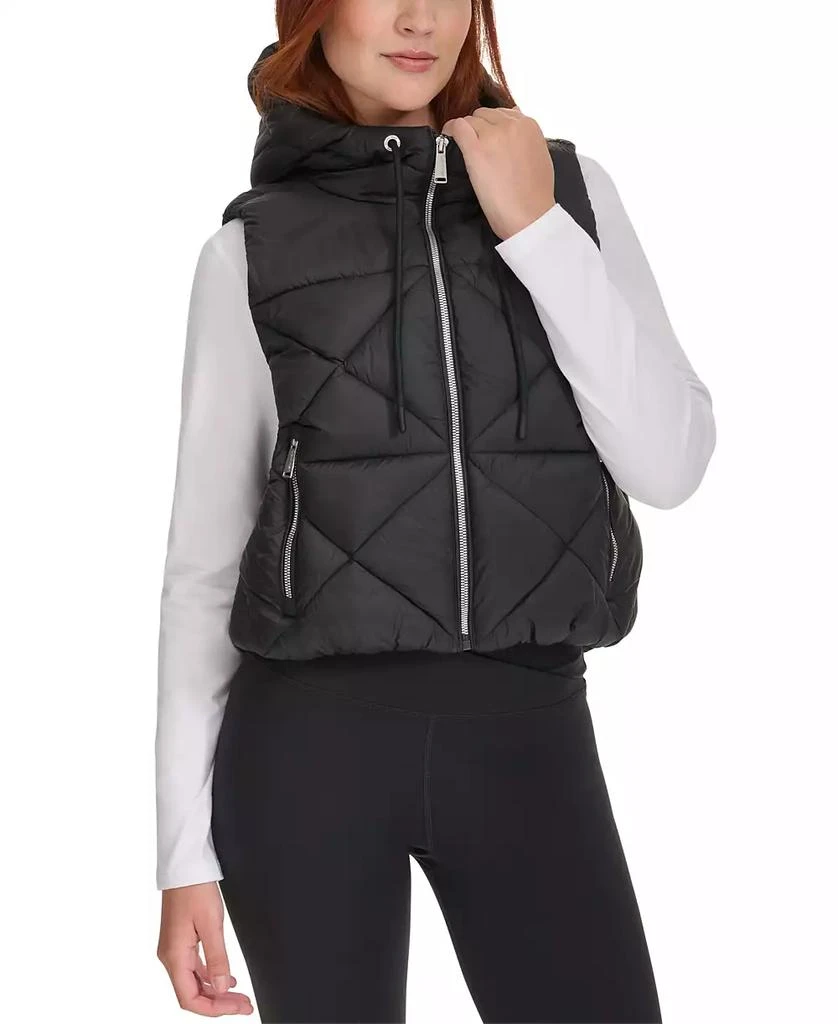 Calvin Klein Women's Quilted Hooded Vest 1