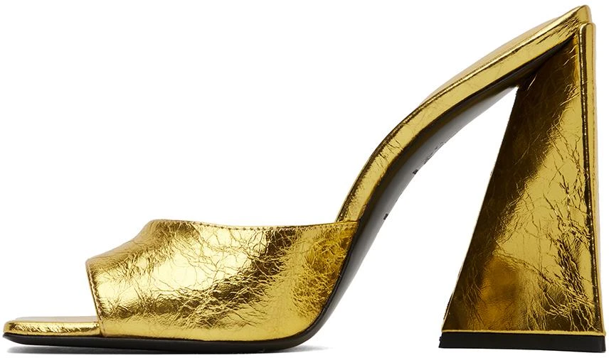 The Attico Gold Devon Mules 3