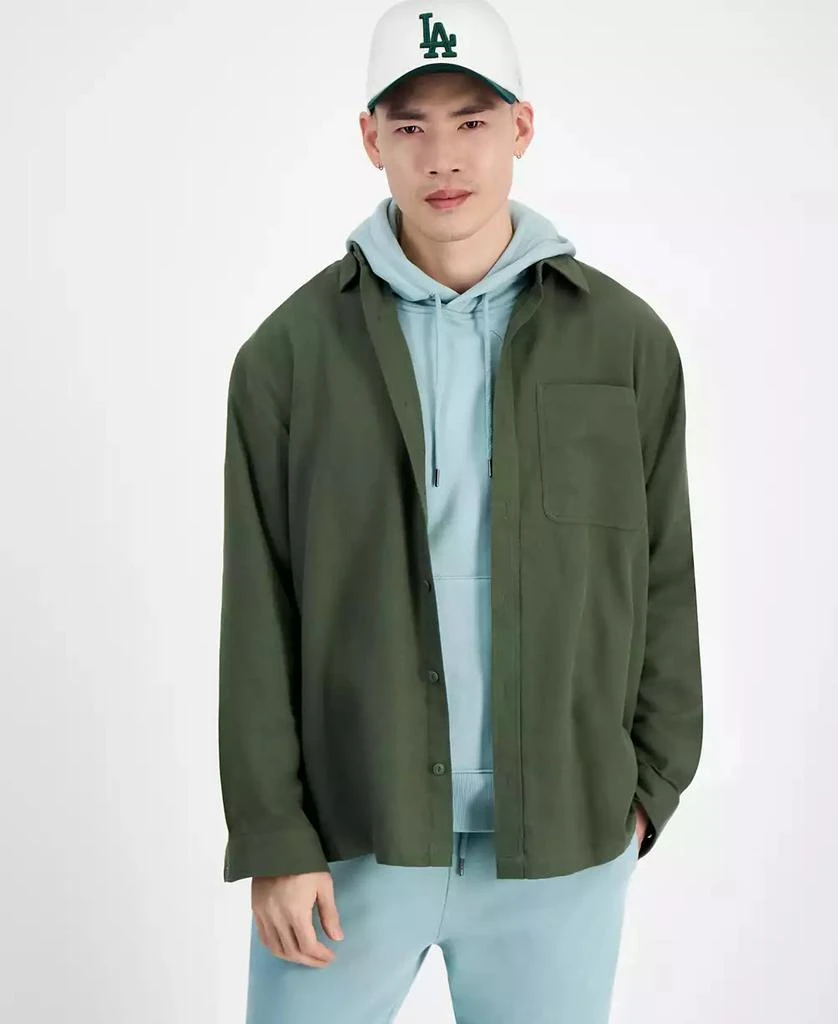 Mode of One Men's Relaxed-Fit Flannel Shirt, Created for Macy's 1