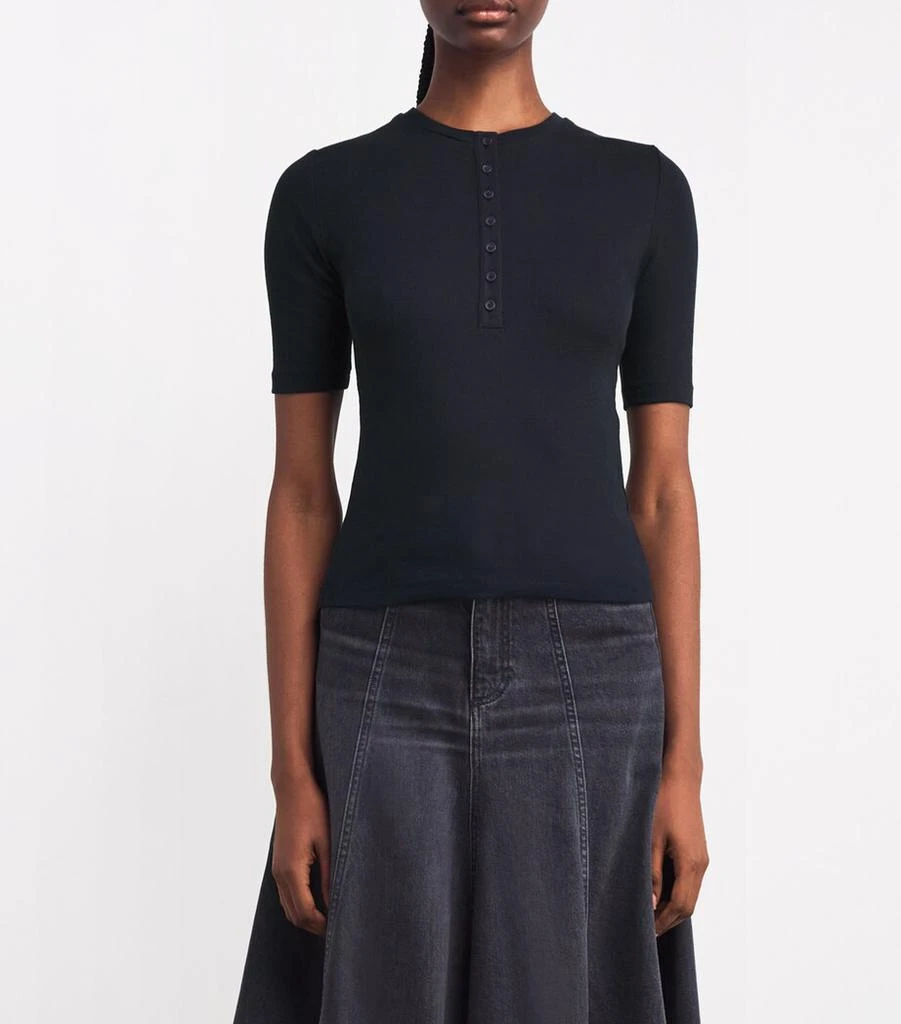 ME+EM Cotton-Blend Henley Top 3