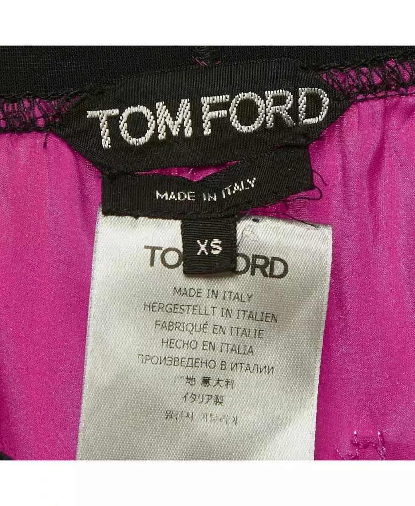 Pre-Owned Tom Ford Women
s Pink Logo Band Silk Pj Pants 5