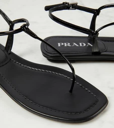 Prada Patent leather thong sandals 6