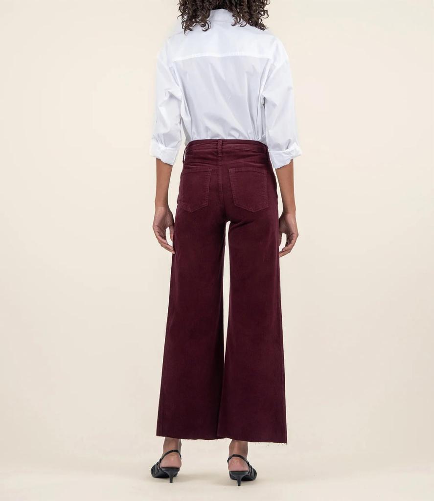 KUT from the Kloth Kut From The Kloth - Meg High Rise Wide Leg Raw Hem Pants