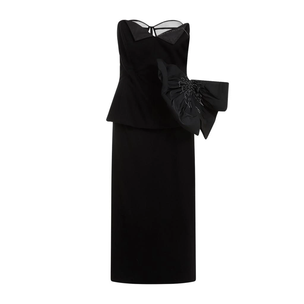 MAISON MARGIELA Maison Margiela Décortiqué Strapless Midi Dress 1
