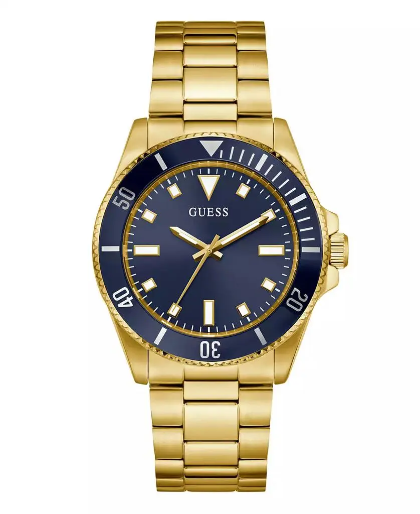 GUESS Men's Gold Tone Analog Watch, 41mm