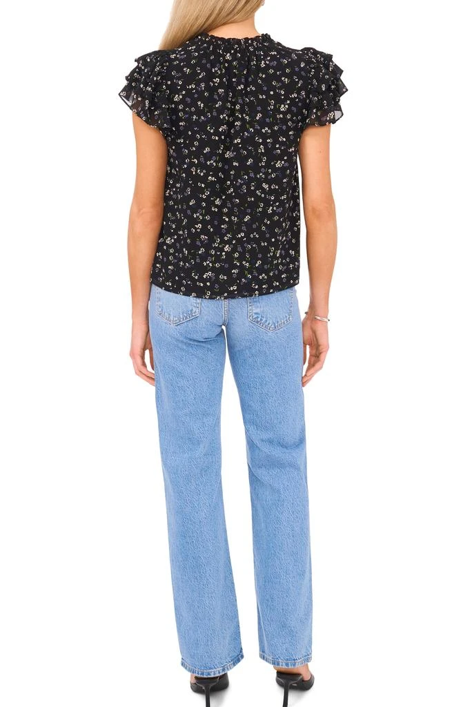 1. State Floral Flutter Sleeve Top 3