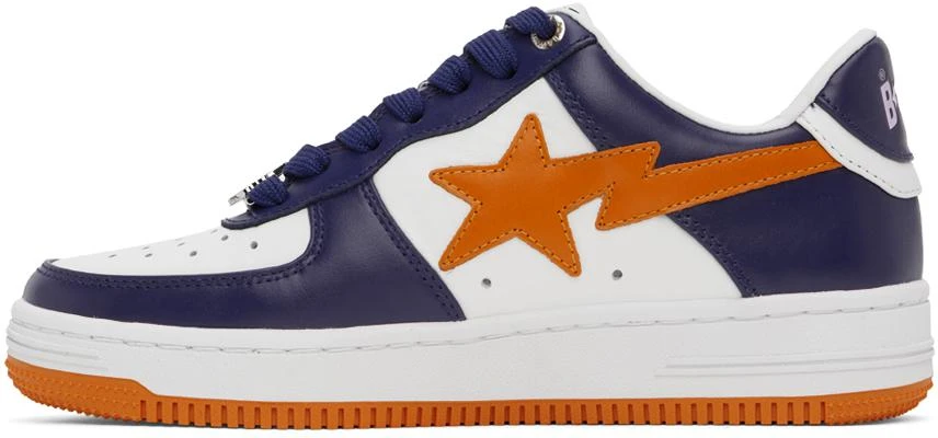 Bape Navy & Orange Sta #3 Sneakers 3