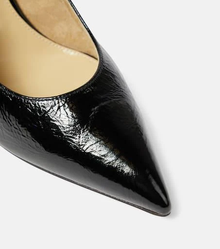 Khaite River crinkled leather slingback pumps 6