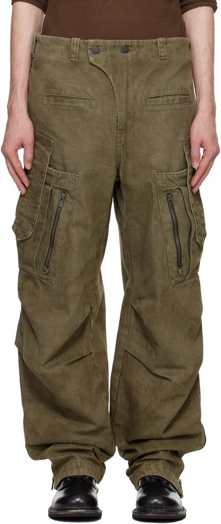 DEVOA Khaki Utility Cargo Pants 1