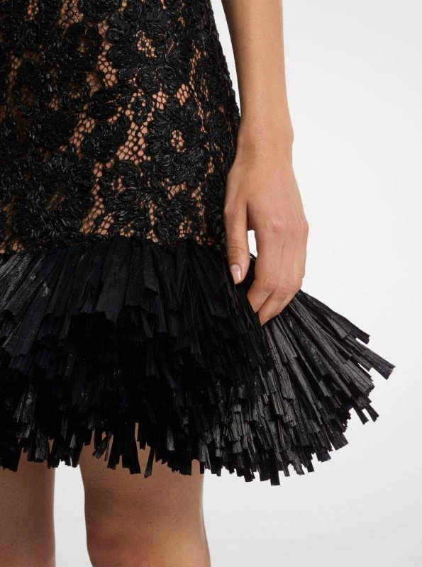 green emerald velvet dress Michael Michael Kors - Black Sequin Lace Dress w/ Nude Lining Sz XXS