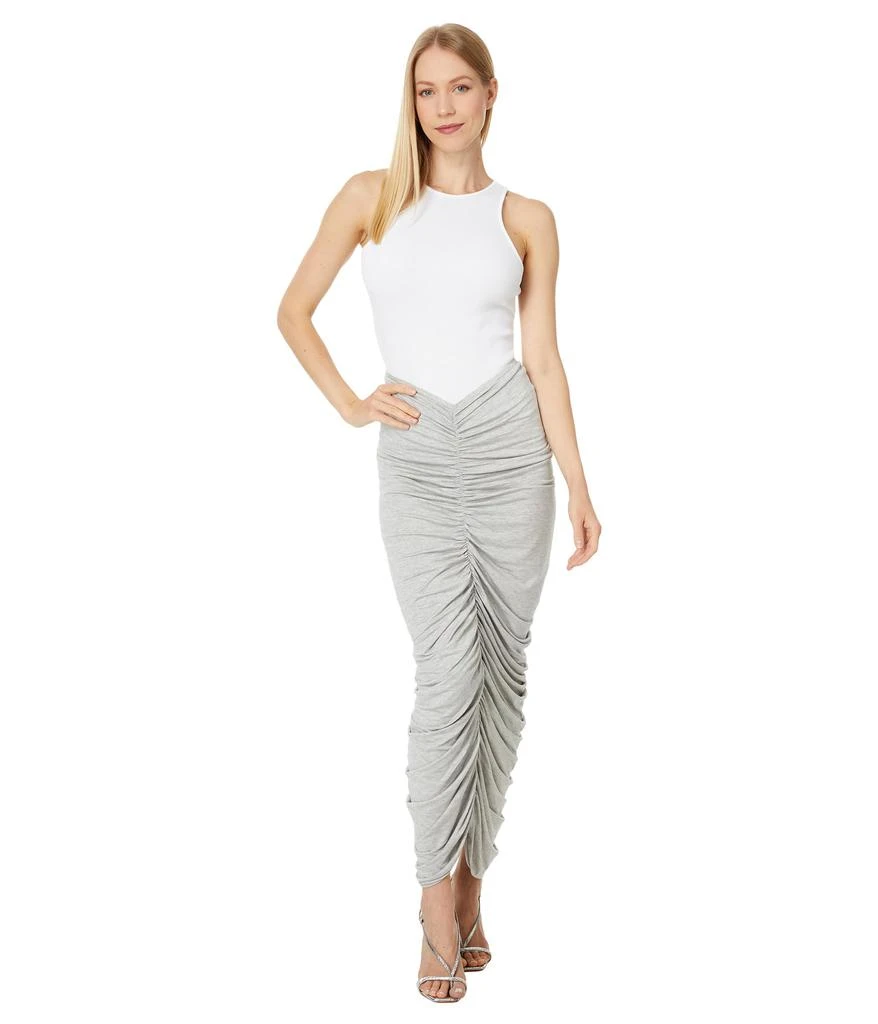 Norma Kamali Shirred Long Skirt 4