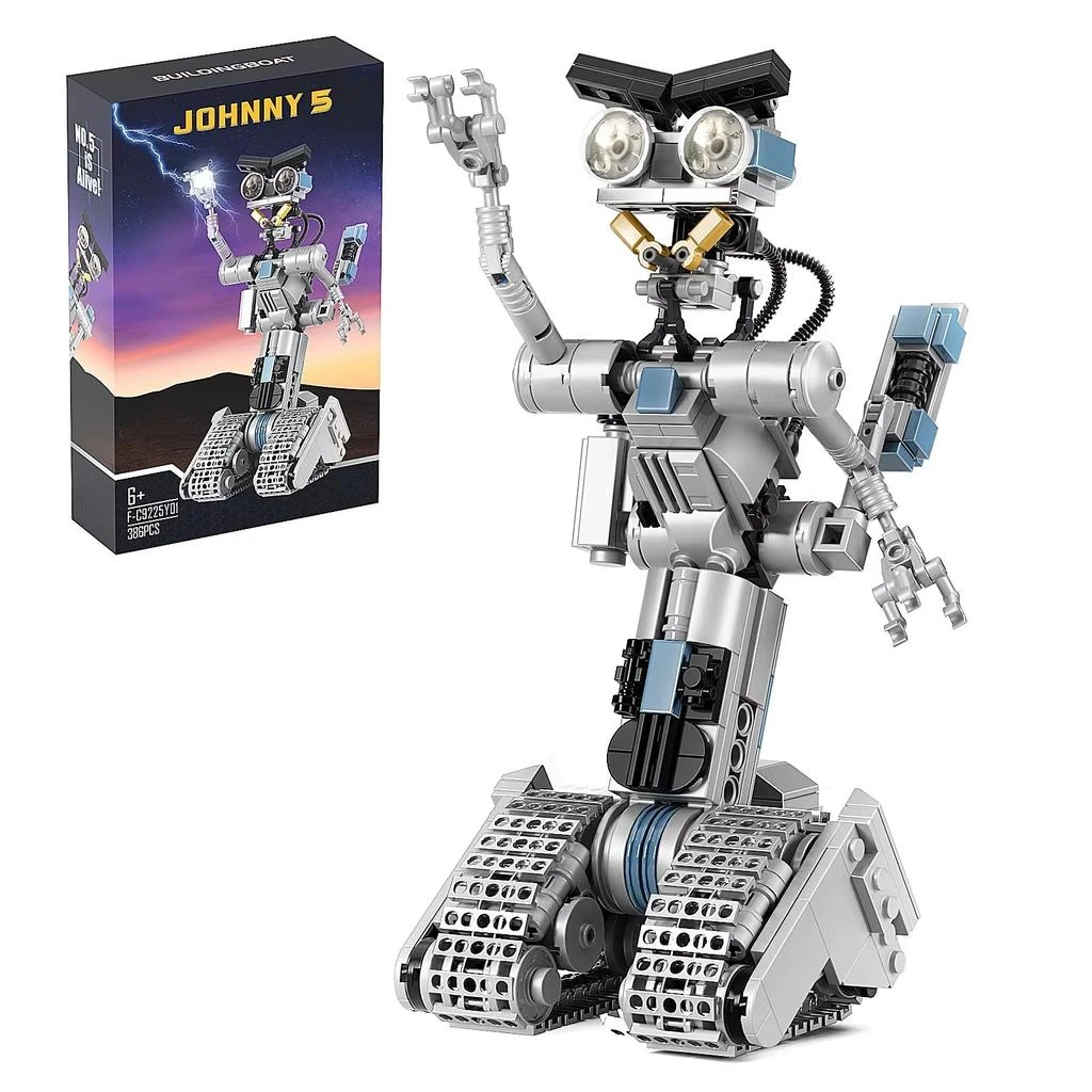 BuildMoc Johnny
s 5 Military Robot Building Blocks Set - Action Figure Bricks for Kids - Ideal Gift for Young Builders - 386Pcs