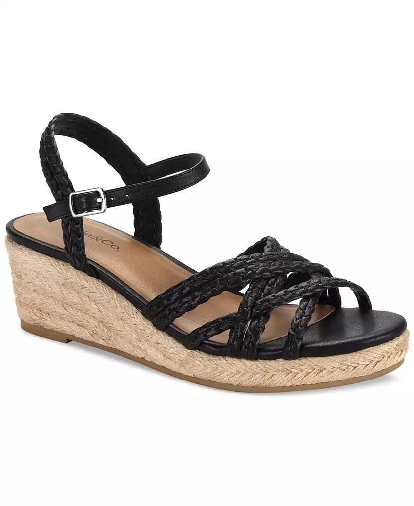 Style & Co Women's Vanaa Buckles Wedge Sandals, Exclusively at Macy's 1