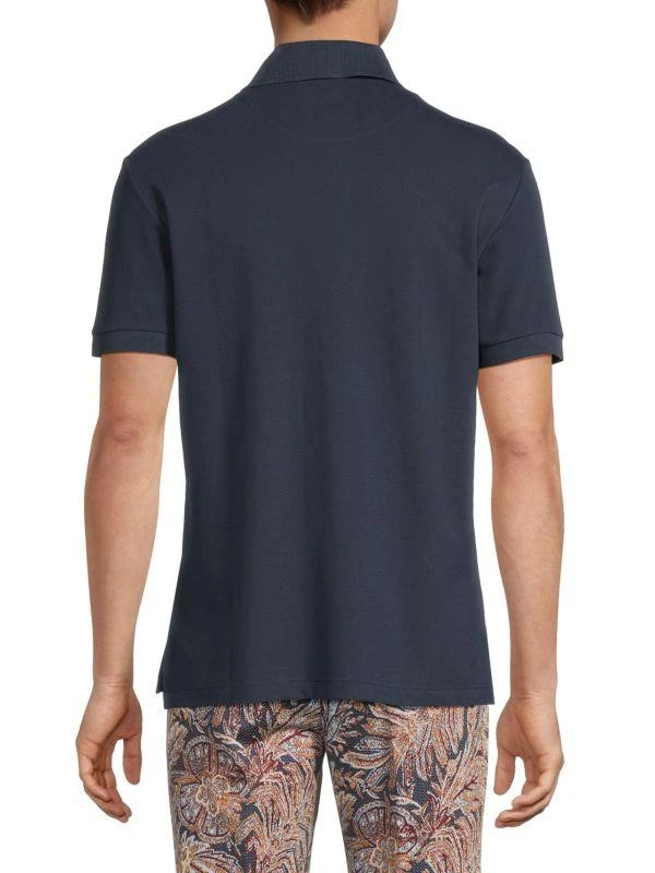 ETRO Roma Logo Cotton Polo Shirt 2