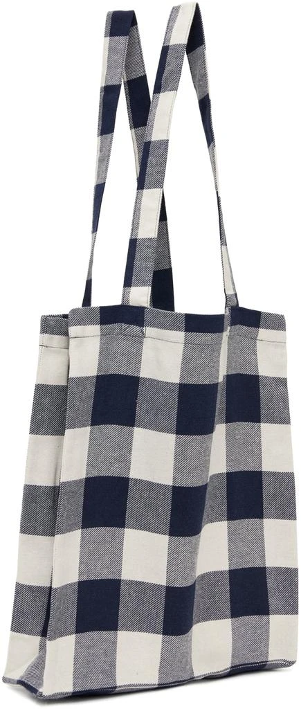 A.P.C. Off-White & Navy Lou Tote 3