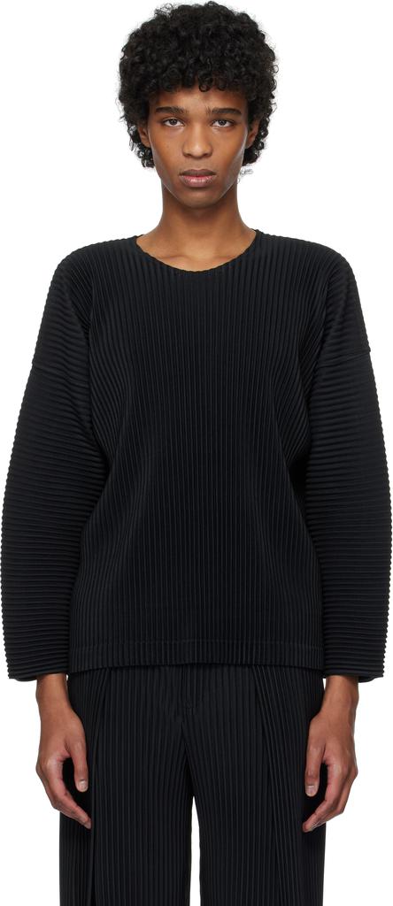 Homme Plissé Issey Miyake Black Kite T-shirt - T-Shirts - BeyondStyle