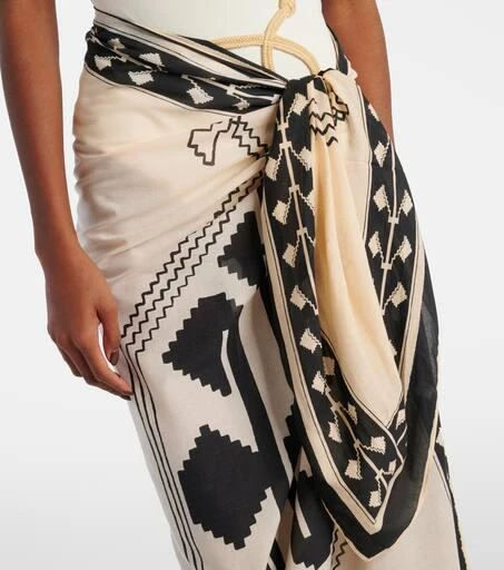 JOHANNA ORTIZ Ayahuasca cotton beach cover-up 4