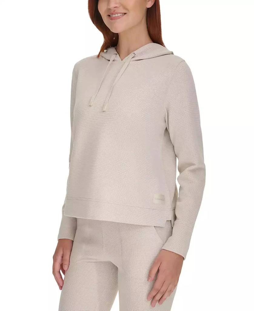 Calvin Klein Performance Women's Waffle-Knit Pullover Hoodie 3