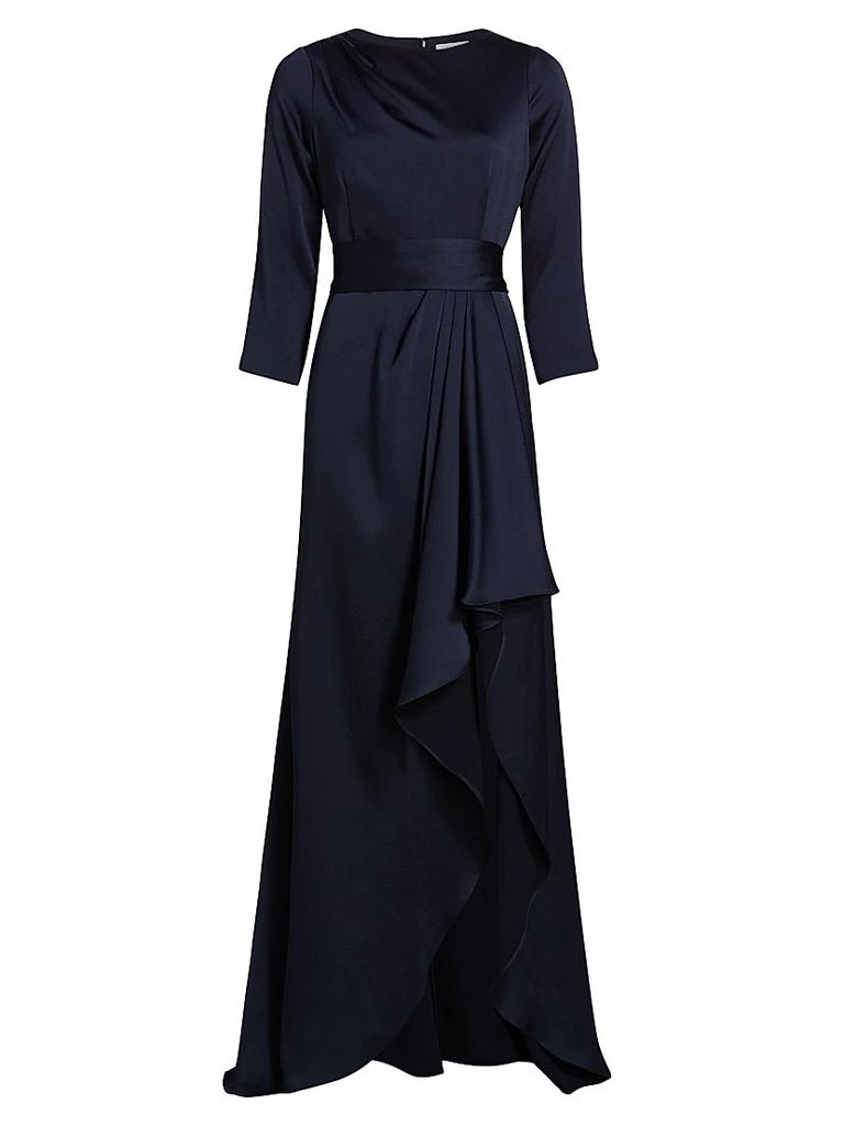 Teri Jon Draped Sash High-Low Gown 1