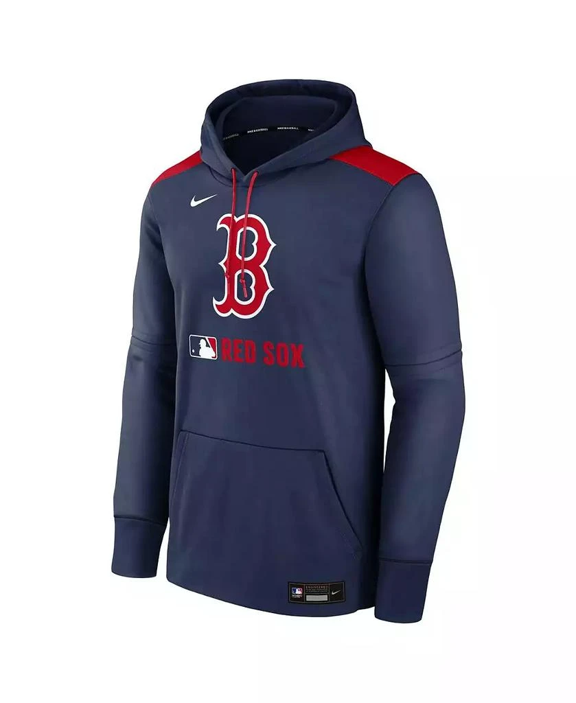 NIKE Men's Navy Boston Red Sox Authentic Collection Performance Pullover Hoodie 2
