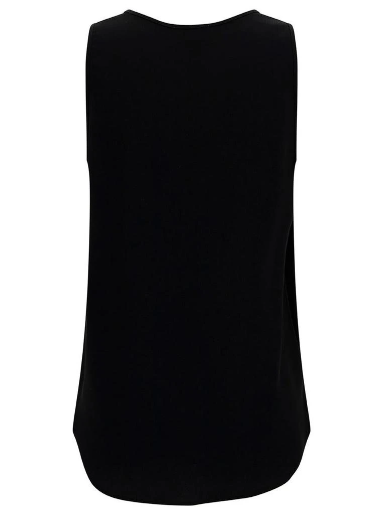 P.A.R.O.S.H. Black Tank Top With Plunging U Neckline In Polyamide Woman 2