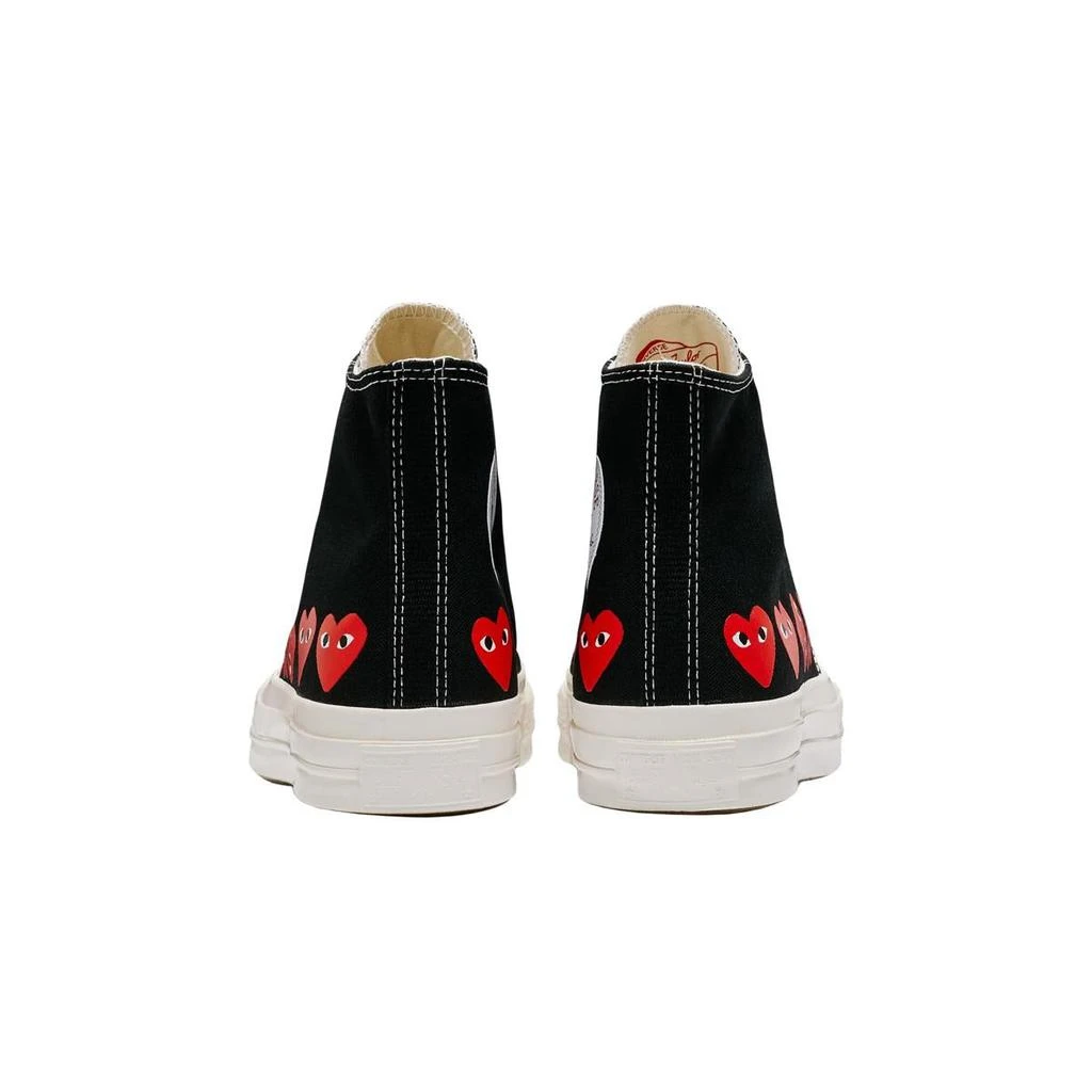 COMME DES GARÇONS PLAY COMME DES GARÇONS PLAY CONVERSE CHUCK 70 MULTI HEART HIGH BLACK 5