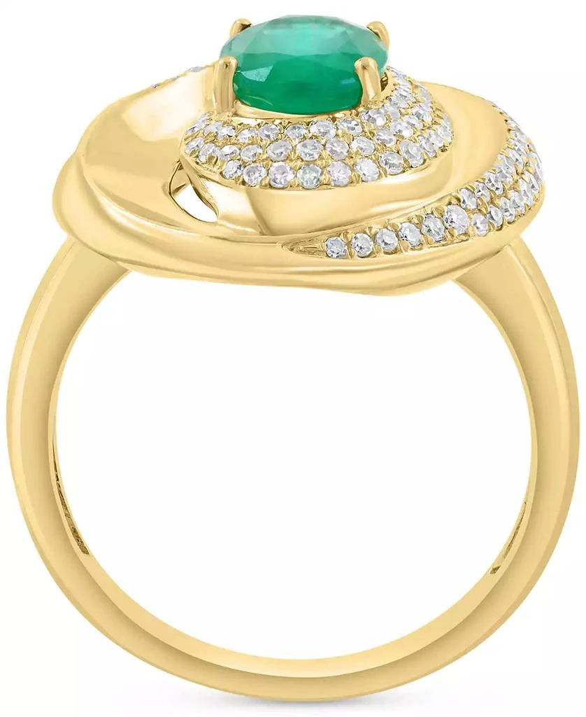 Effy Diamond (1/2 ct. t.w.)
Emerald (1-1/6 ct. t.w.) Ring in 14k Gold Over Silver 4