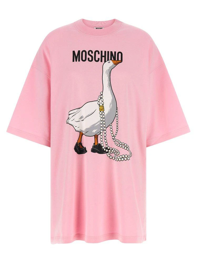 Moschino Moschino Goose Printed T-Shirt Dress