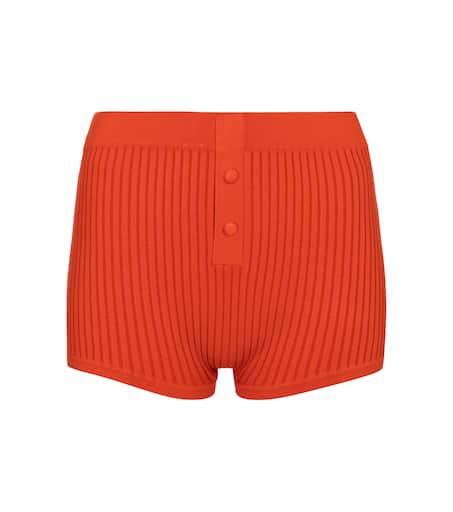 Live The Process Ribbed-knit shorts