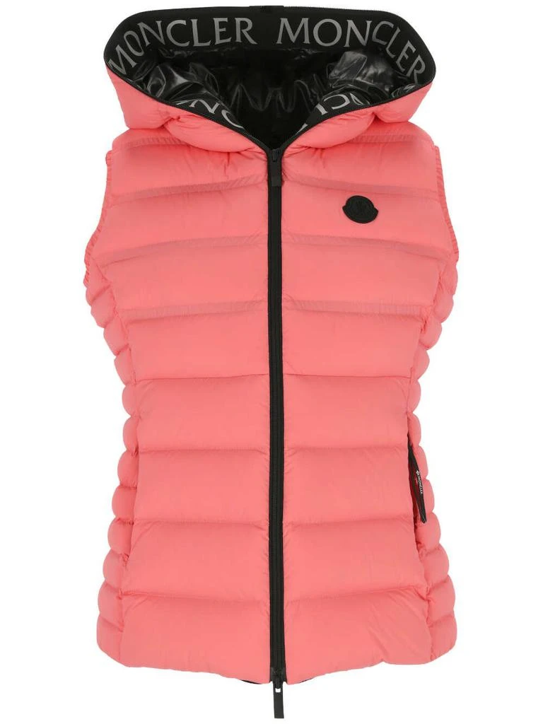 Moncler Moncler Logo Patch Zip-Up Padded Gilet 1
