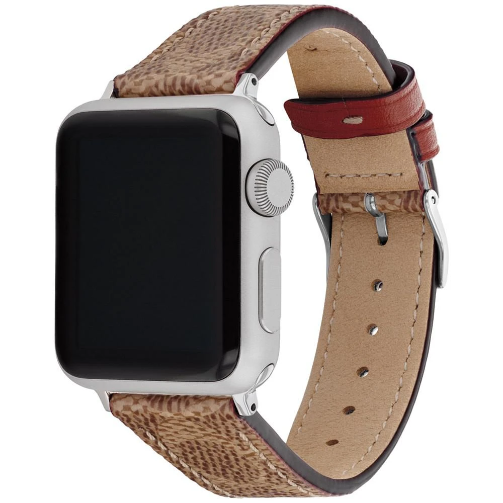 COACH Brown Canvas Strap 38/40/41mm Apple Watch Band 2