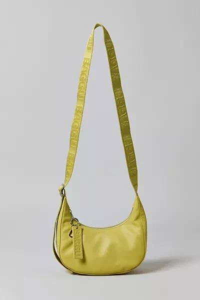 Baggu BAGGU Small Recycled Leather Crescent Bag 1