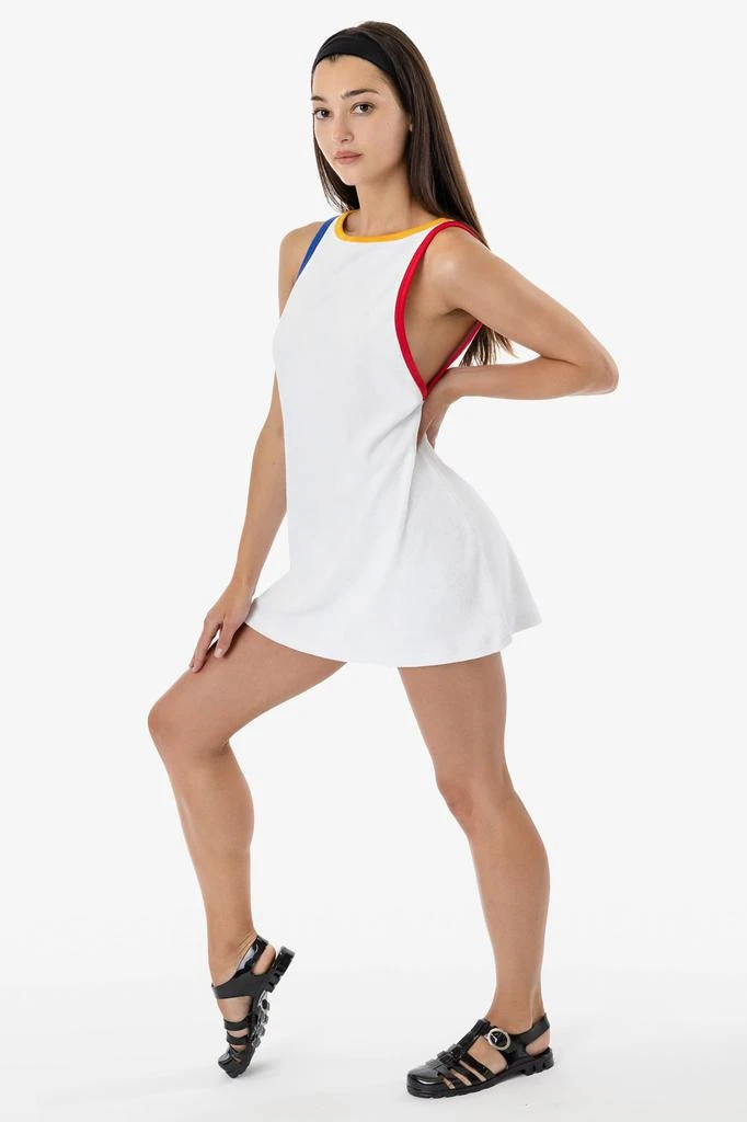 Los Angeles Apparel RLT3629 - Loop Terry Boatneck A-Line Dress 7