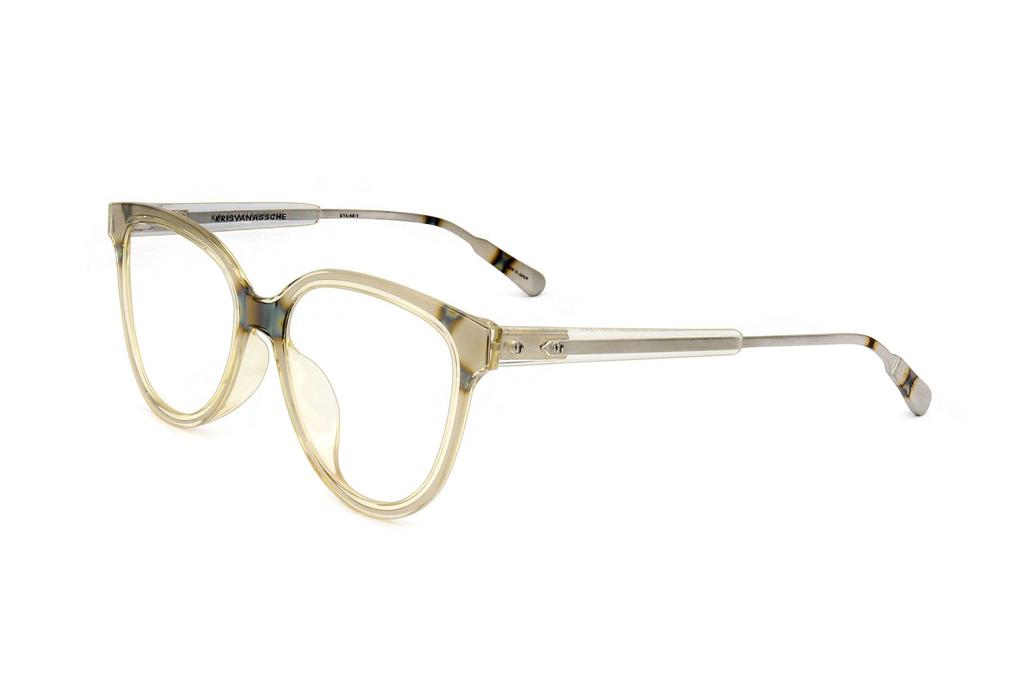 Linda Farrow Linda Farrow X Kris Van Assche Oval Frame Glasses