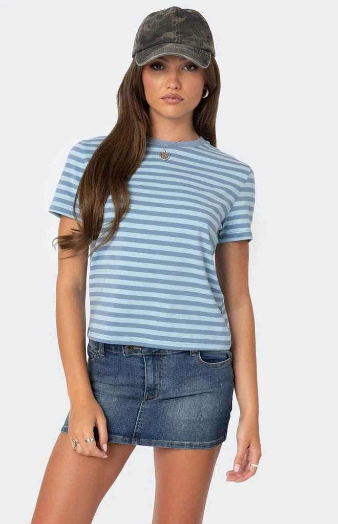 Edikted Callahan Striped T-Shirt 1