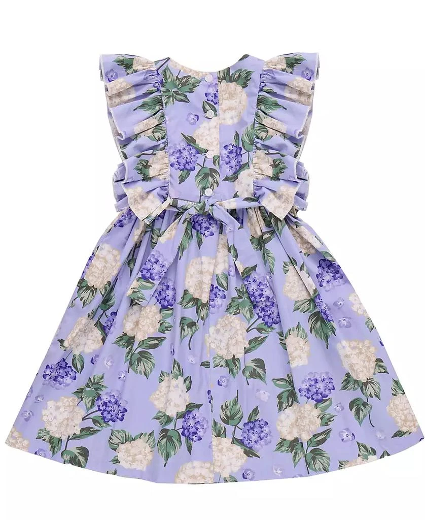 Bonnie Jean Toddler and Little Girls Hydrangea Print Smocked Dress 4