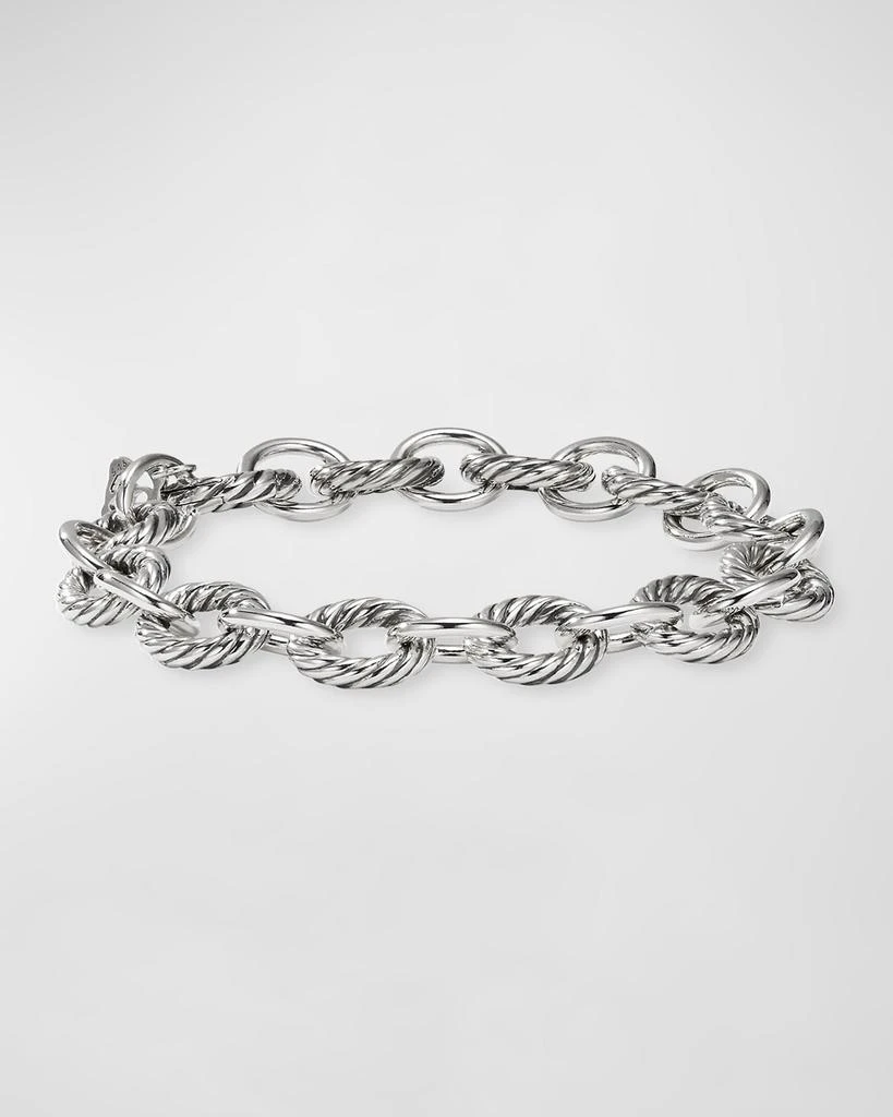 David Yurman Oval Link Chain Bracelet in Silver, 10mm
