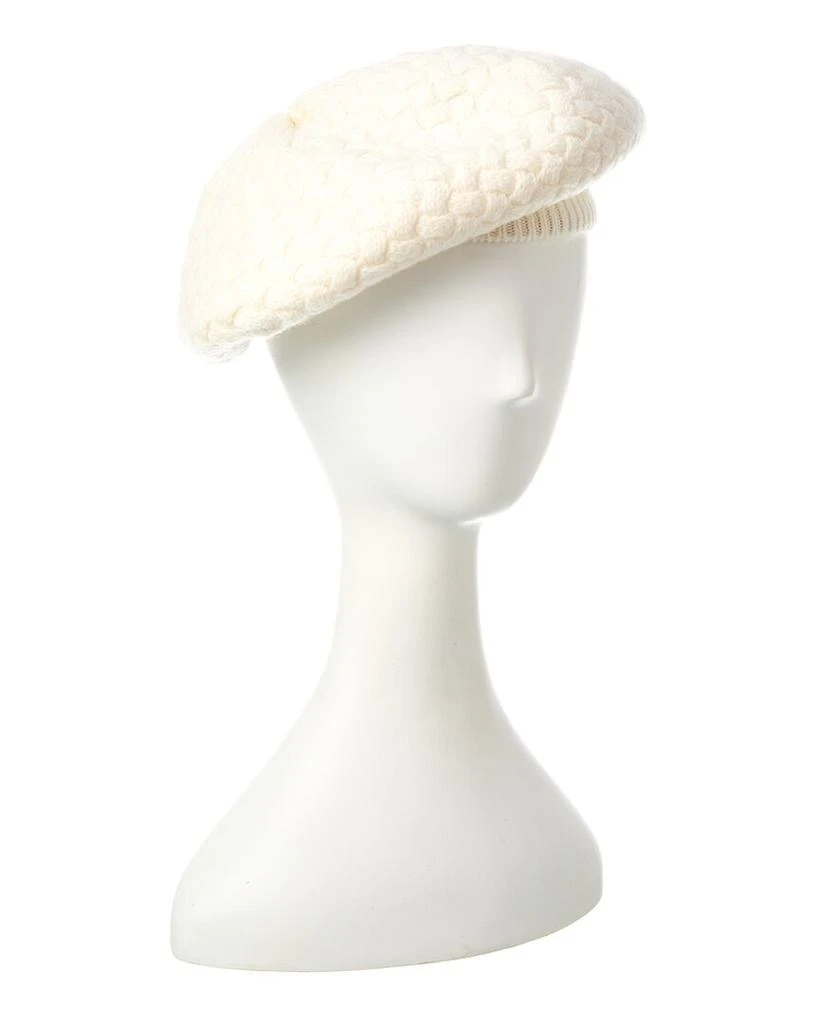 sofiacashmere Basketweave Cashmere Beret 1