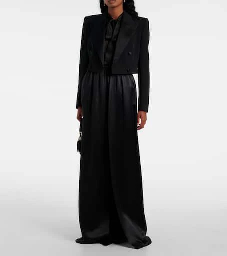 Dolce 
Gabbana Cropped cotton-blend tuxedo jacket 2