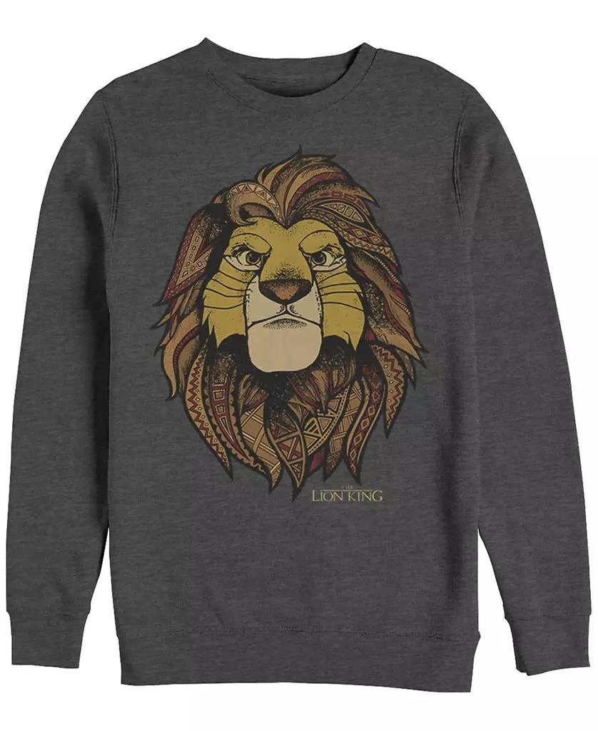 Fifth Sun Disney Men's Lion King Noble Simba, Crewneck Fleece 3