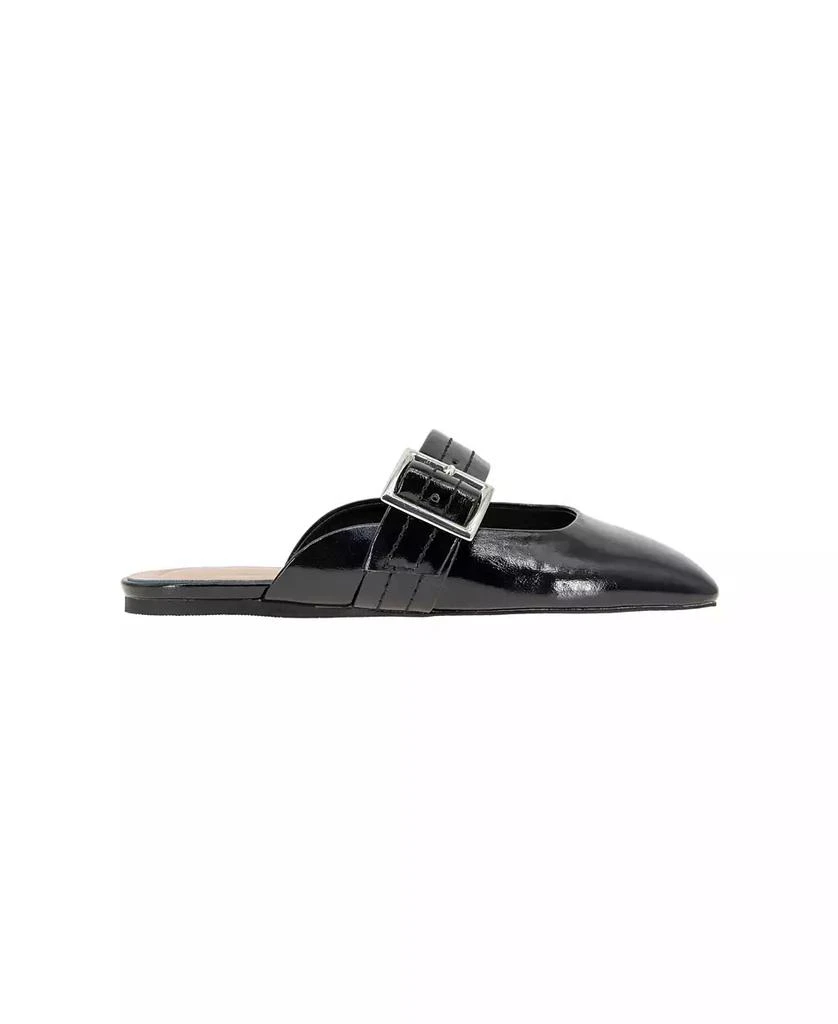 BCBG Women's Hope Square Toe Buckle Slide Flat Mules 2