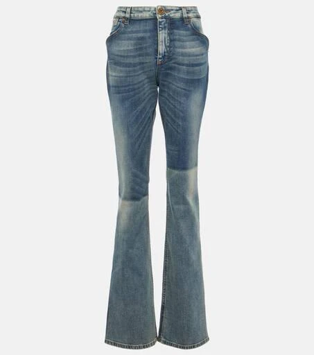 Balmain Mid-rise bootcut jeans 1