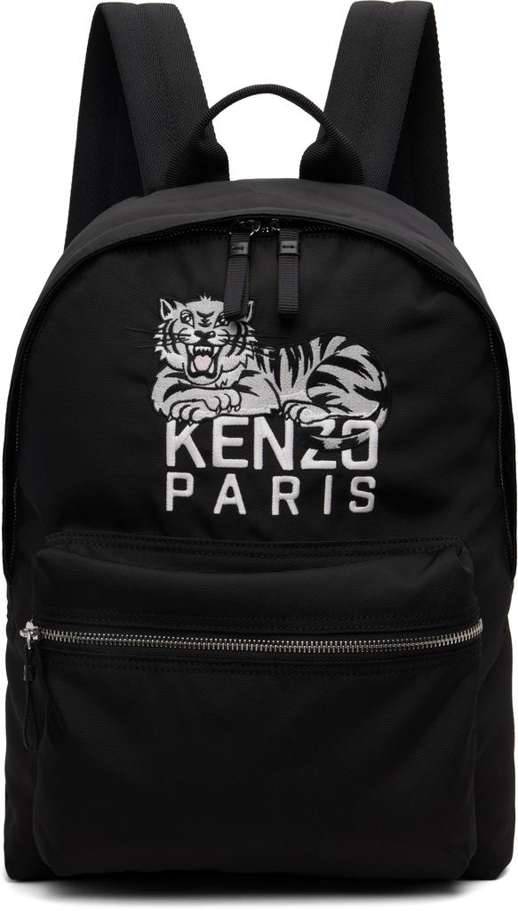 【B】KENZO リュック Kenzo Black Kenzo Paris 'KENZOGRAM' Backpack - Backpacks
